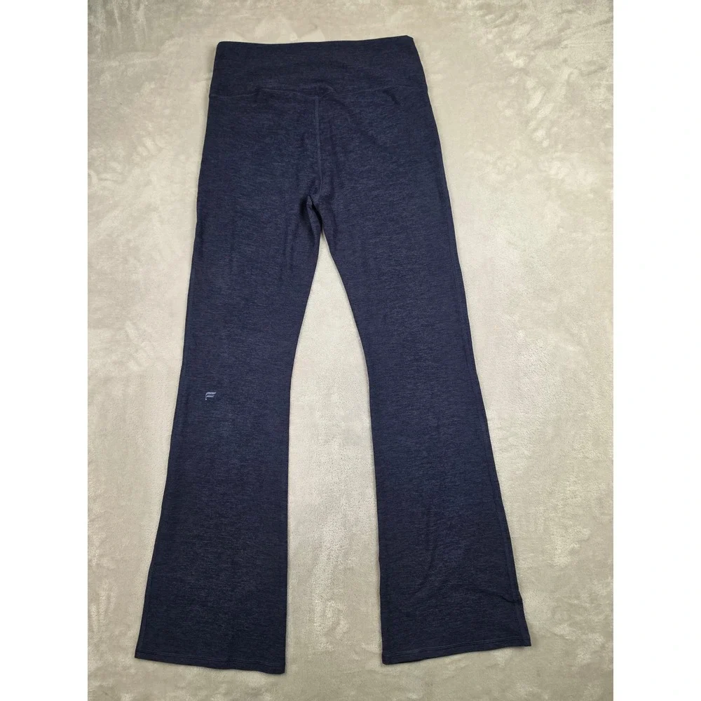 Fabletics Legging Women XL Blue Heather Cozy High-Waisted Flare Pants Yoga